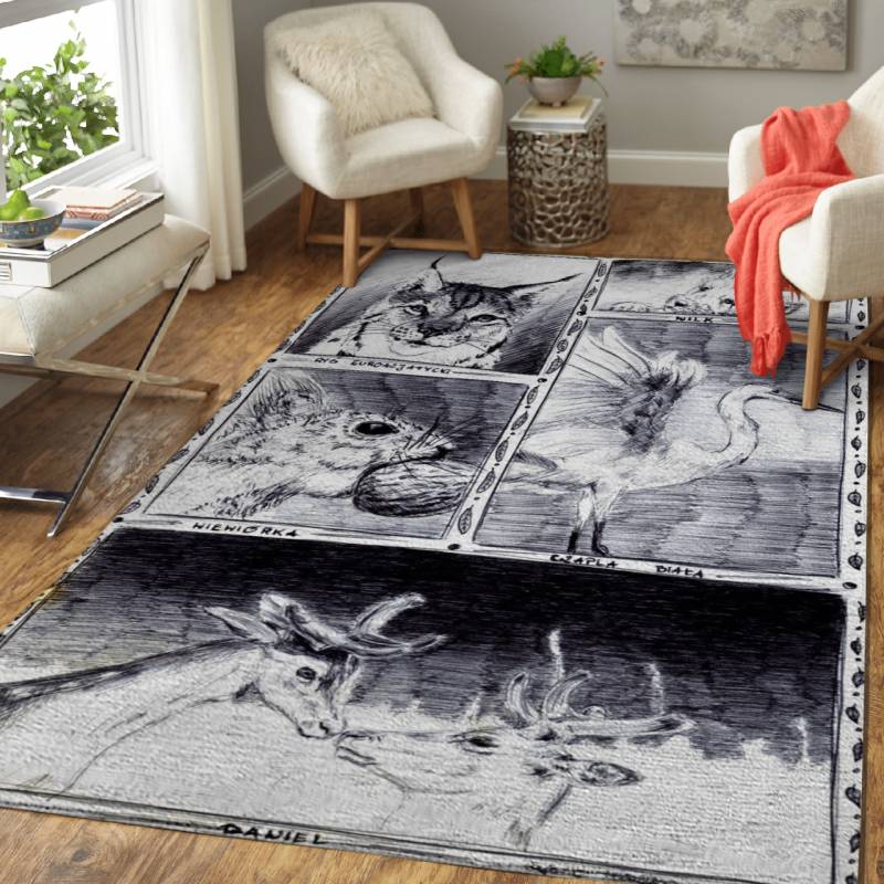 Wild Animals of Poland – Fairy Tale And Nature Area Rug Carpet