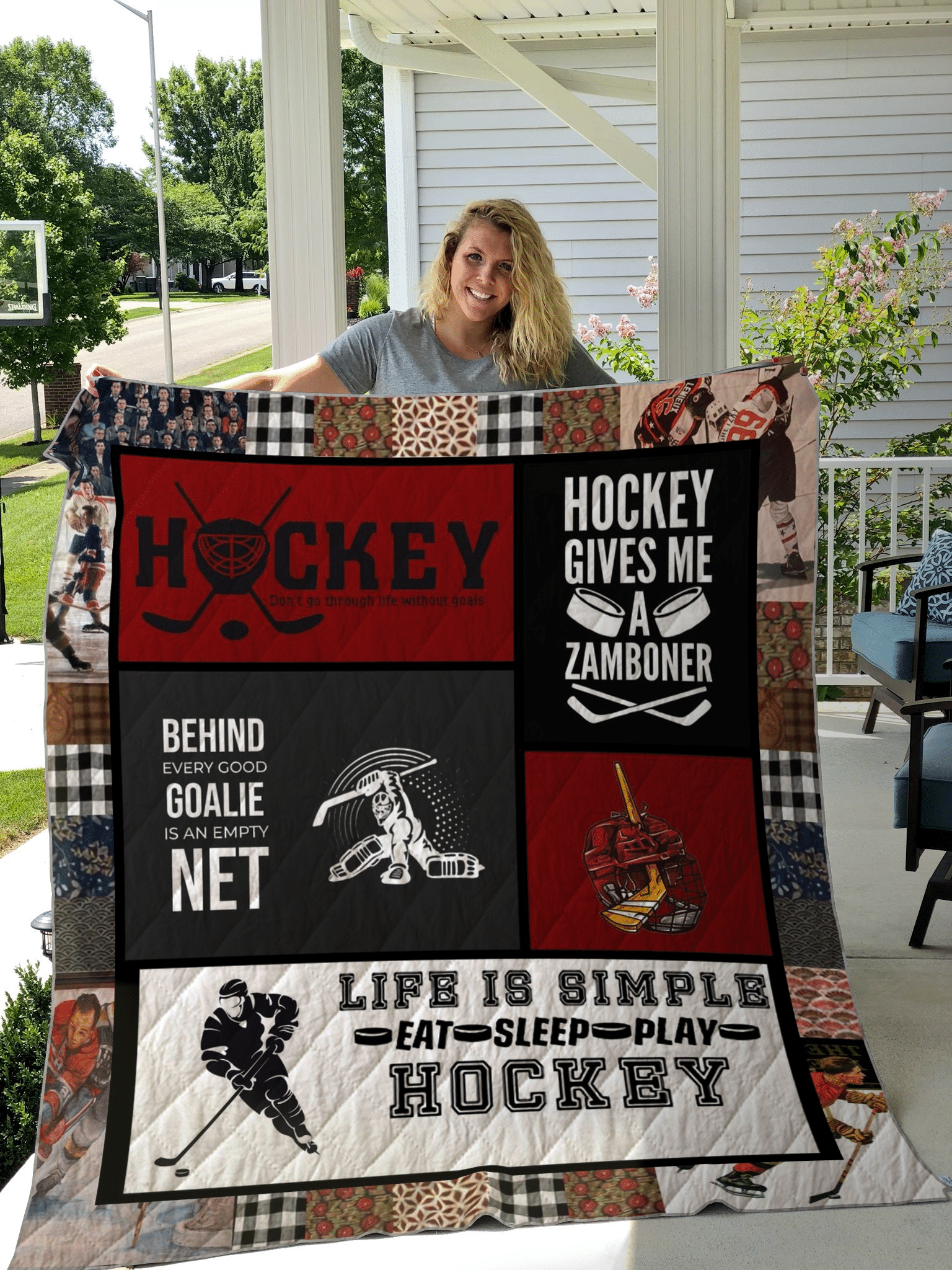 Hockey Quilt Blanket ABC22103683