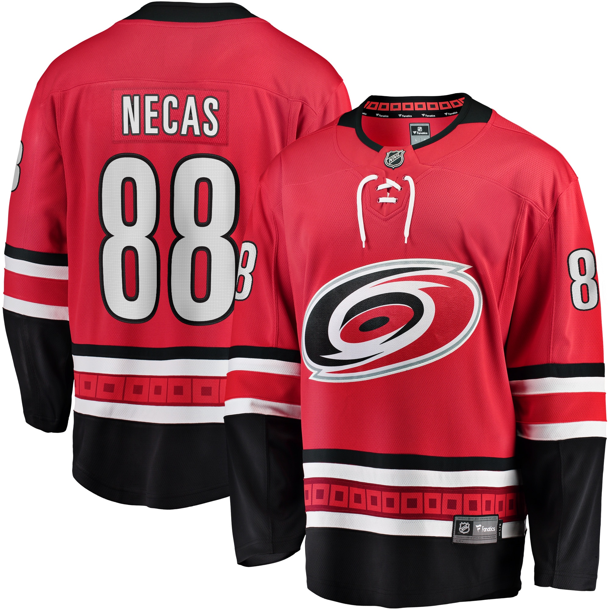 Martin Necas Carolina Hurricanes Branded Alternate Breakaway Player Jersey – Red