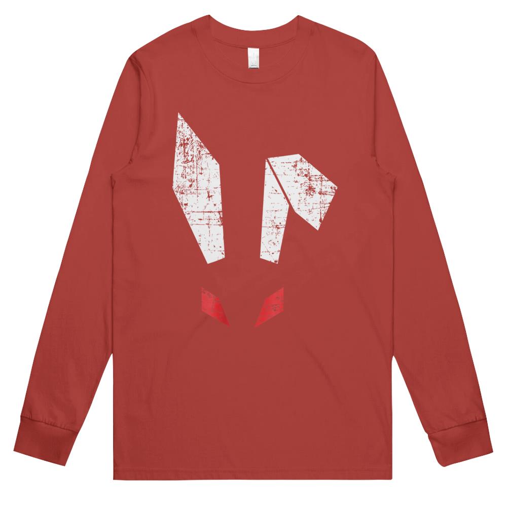 Bad Easter Bunny Geometric Grunge Look Long Sleeve T Shirts