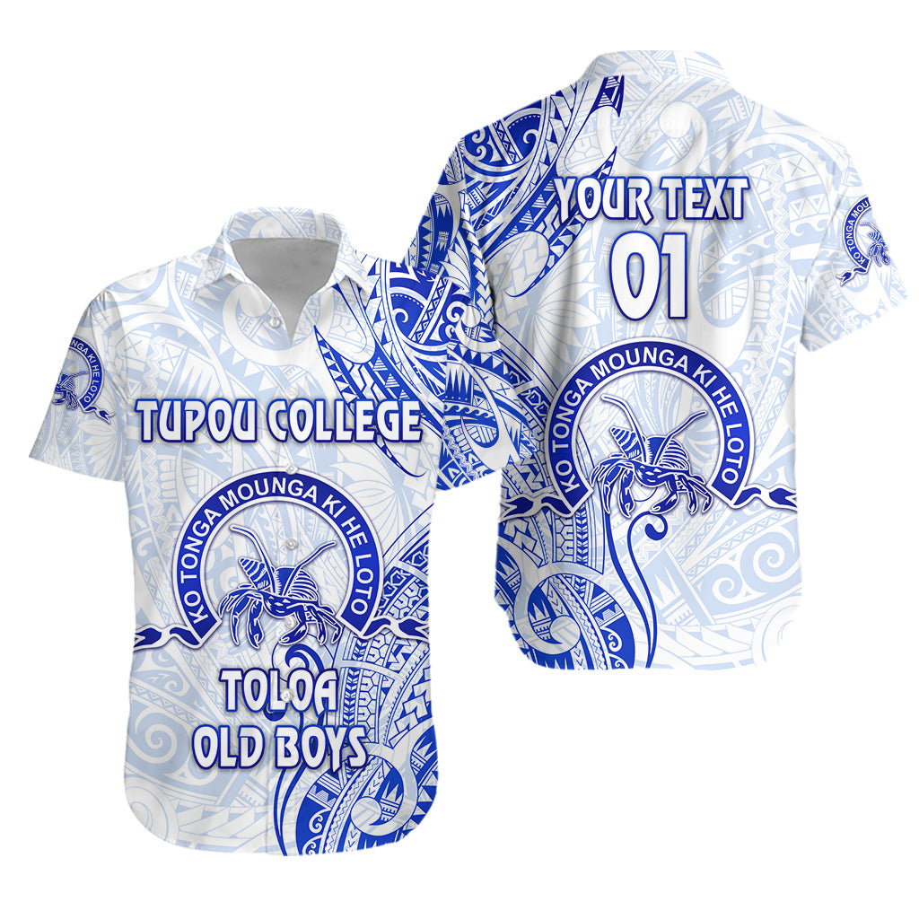 (Custom Personalised) Tonga Tupou College Hawaiian Shirt Toloa Old Boys Simple Vibes – White, Custom Text And Number Lt8