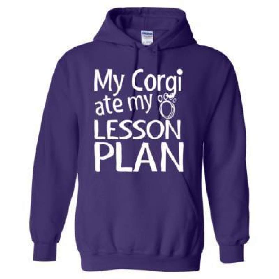 AGR My Corgi Ate My Lesson Plan – Heavy Blend™ Hooded Sweatshirt