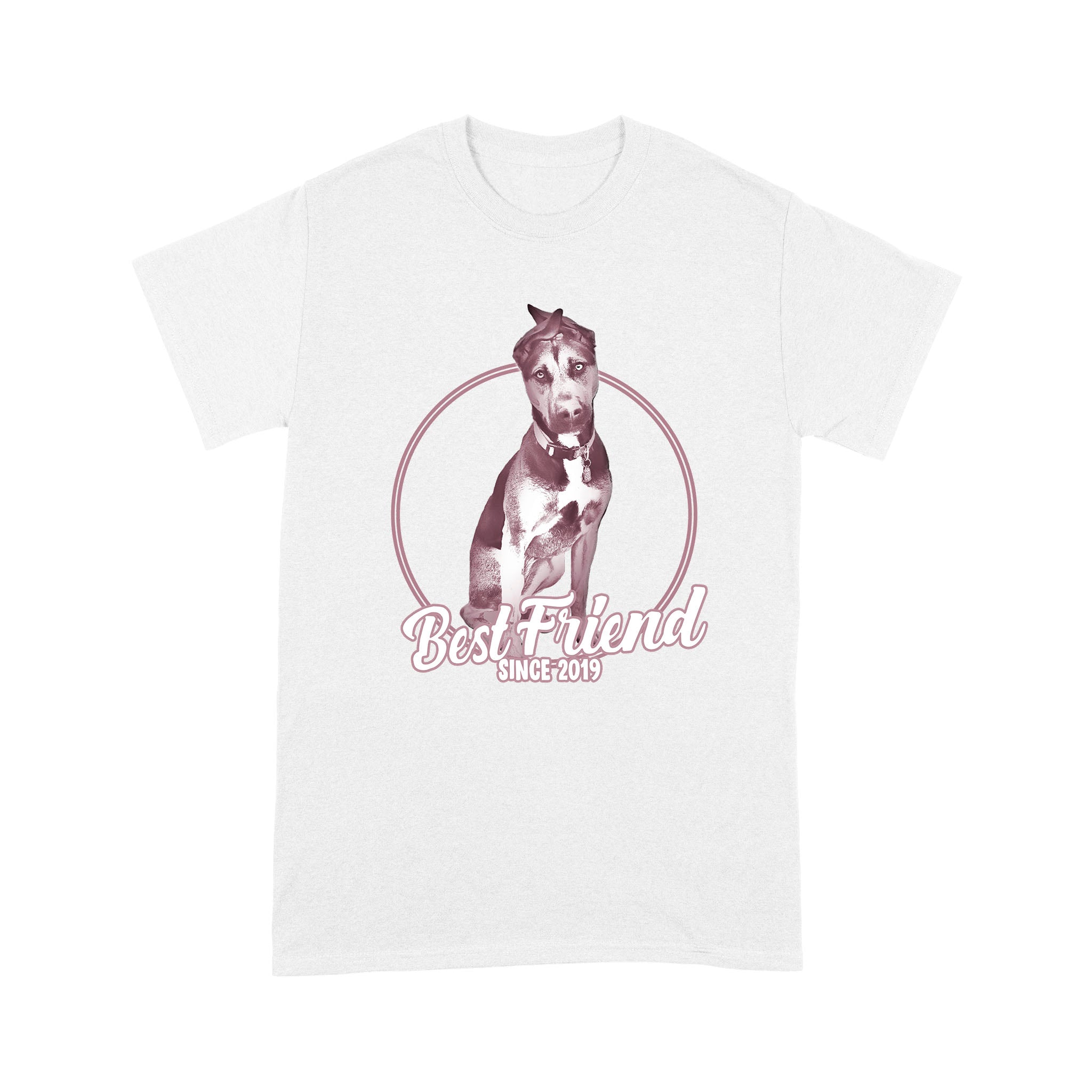 Michelle Cagney –  Custom Vintage Best Friend Since Illustrated Pet Personalized – T- Shirt