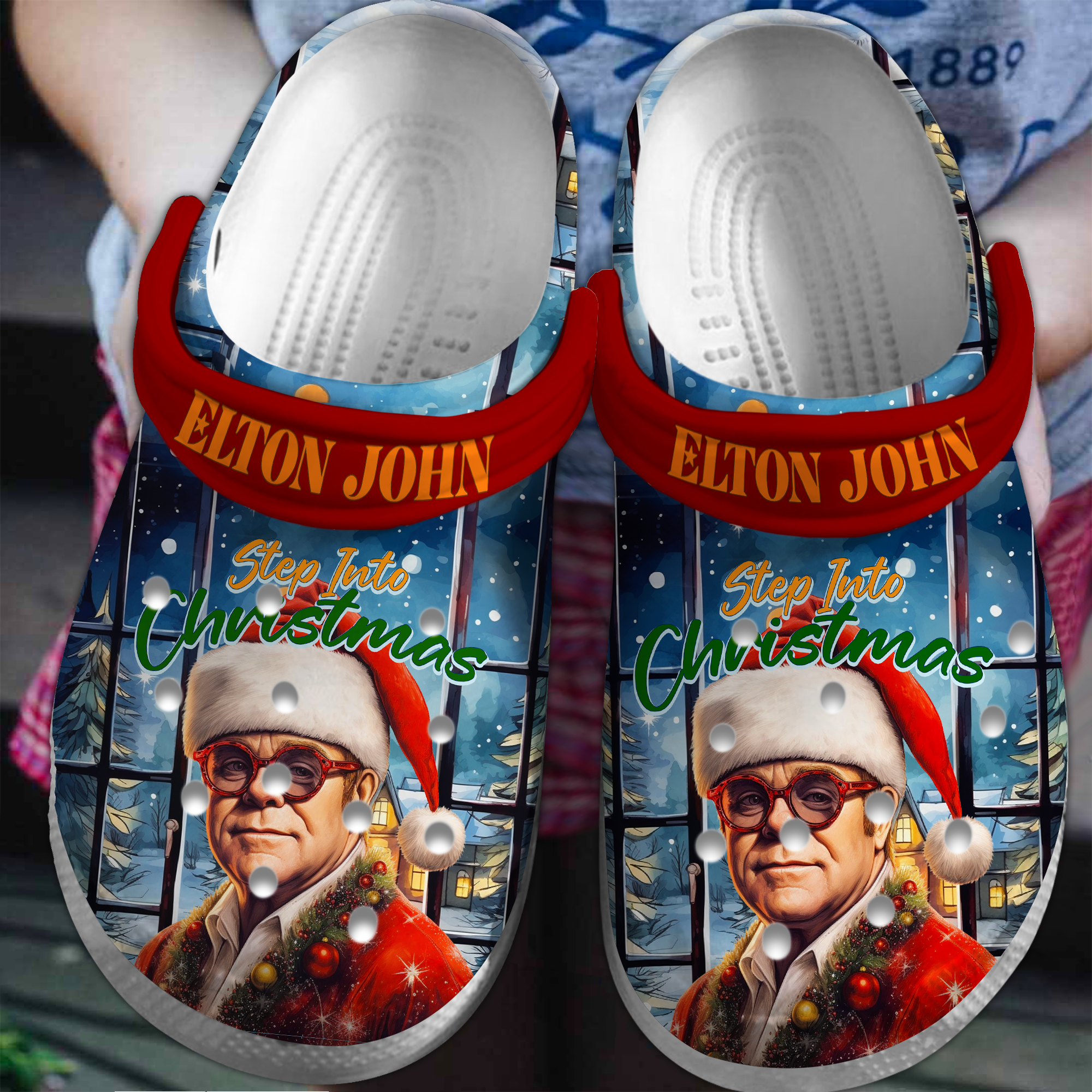 Elton John Music Crocs Crocband Clogs Shoes Comfortable For Men Women and Kids