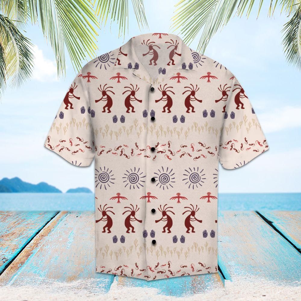 Amazing Native American Aloha Hawaiian Shirt Colorful Short Sleeve Summer Beach Casual Shirt For Men And Women