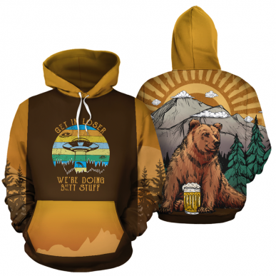 Animal Hoodies 3D Gifts for Fathers Day  – Bear Hoodies For Men -h016