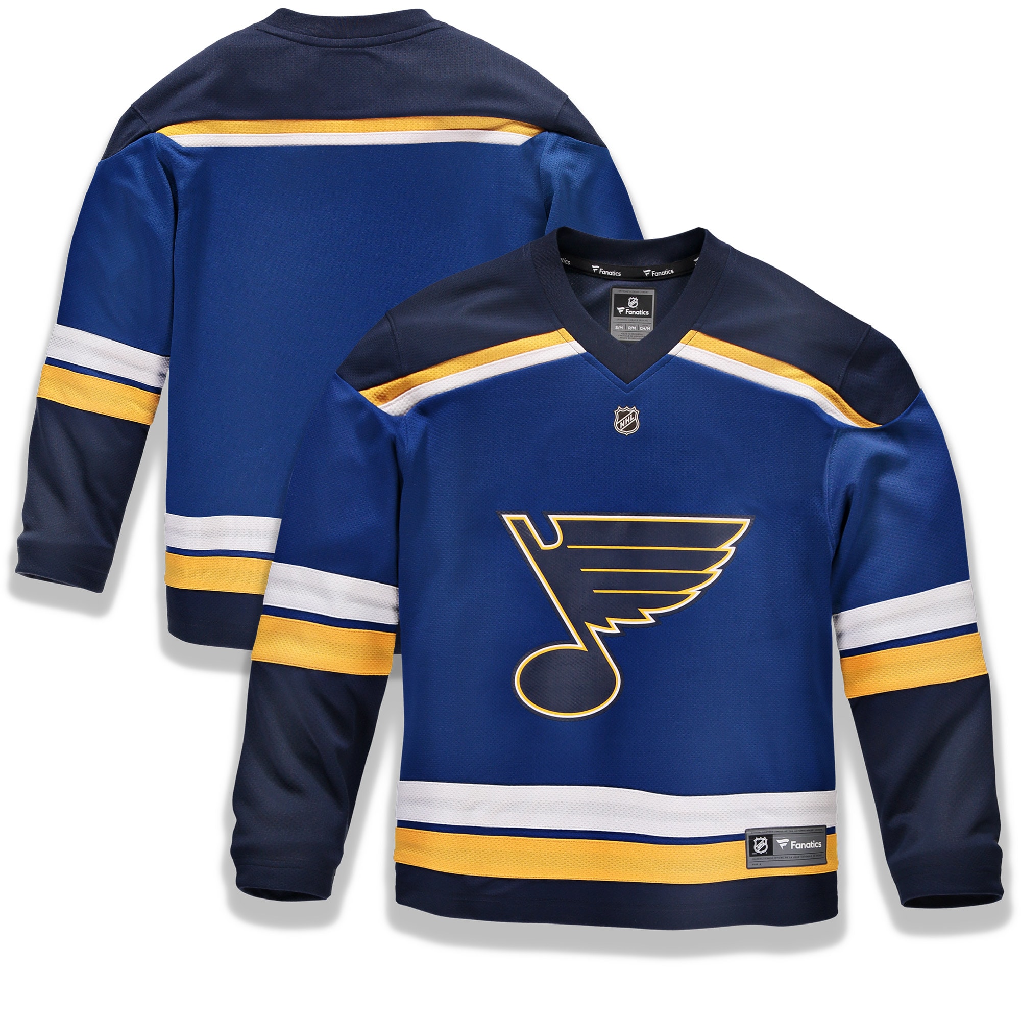 St. Louis Blues Branded Youth Home Replica Blank Jersey – Blue