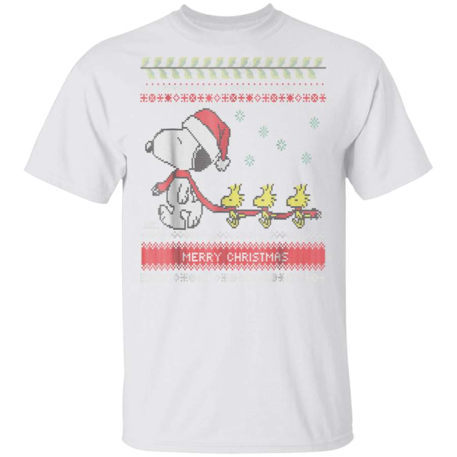 Peanuts Snoopy Ugly Sweater Woodstock T-Shirt