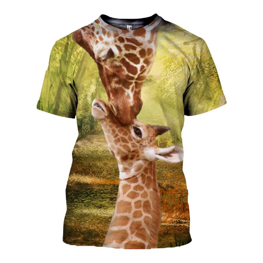 3D All Over Printed Giraffe T Shirt Hoodie 26122