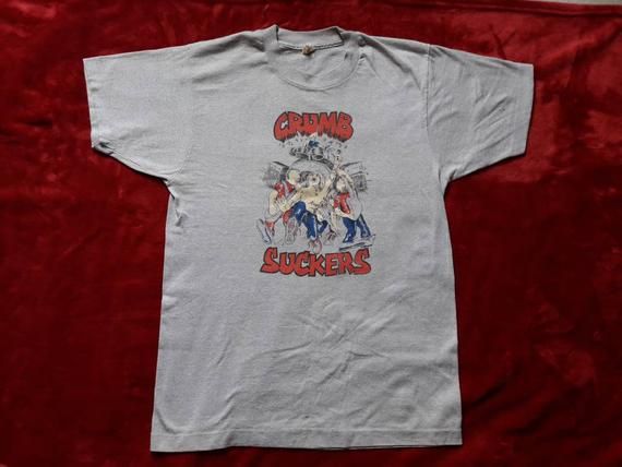 Vintage Rare 1986 Crumbsuckers T Shirt Vtg 80s 1980s Crossover Thrash Metal Tee Tshirt Cro Mags D R I Cryptic Slaughter Leeway Terror