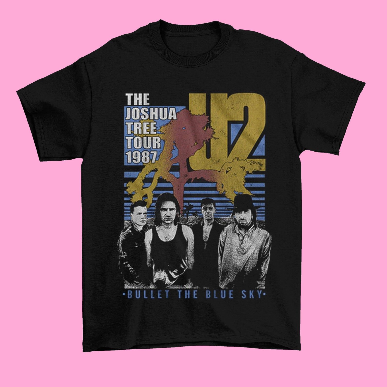 U2 Shirt U2 – Bullet The Blue Sky Unisex T-Shirt U2 Rock Band Shirt For Fan