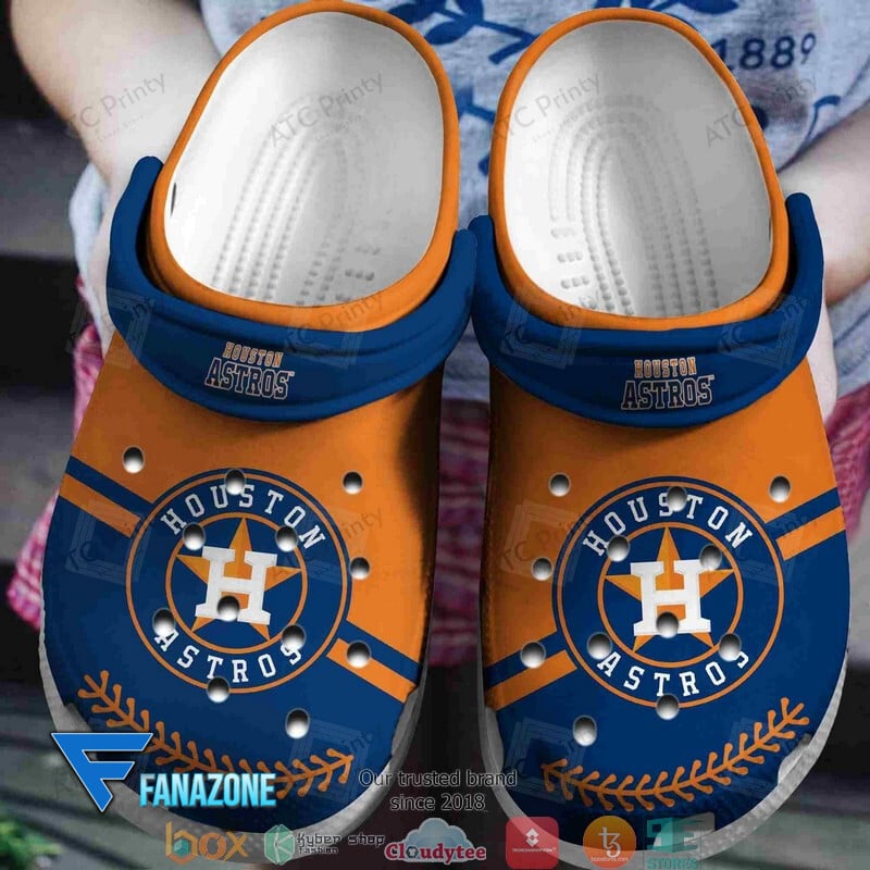 Houston Astros Navy MLB Sport Crocss Clogs Crocband Shoes Comfortable For Men Women and Kids