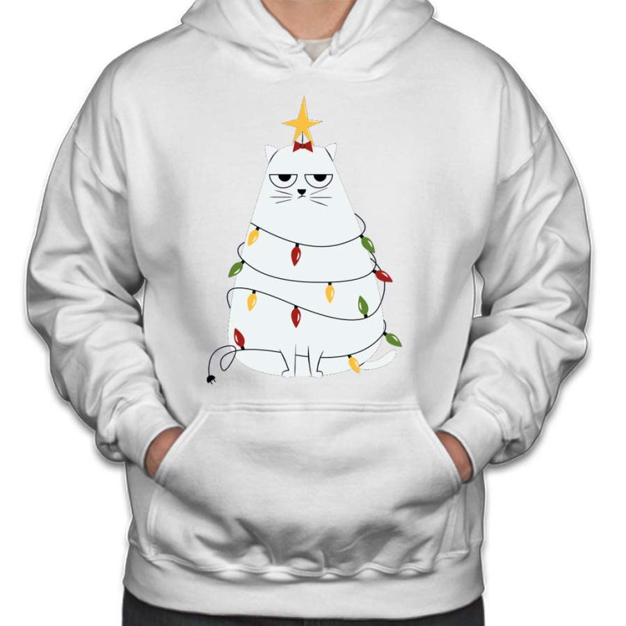 Grumpy Christmas Cat Hoodie