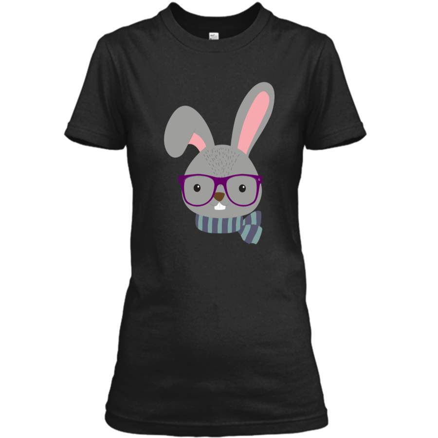 Cute Cool Bunny Funny Easter Shirt Ladies Custom