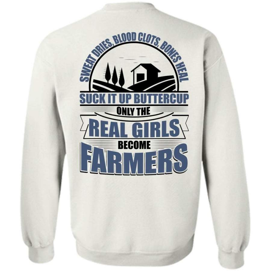 I Love Farming T Shirt, Real Girls Become Farmers Sweatshirt