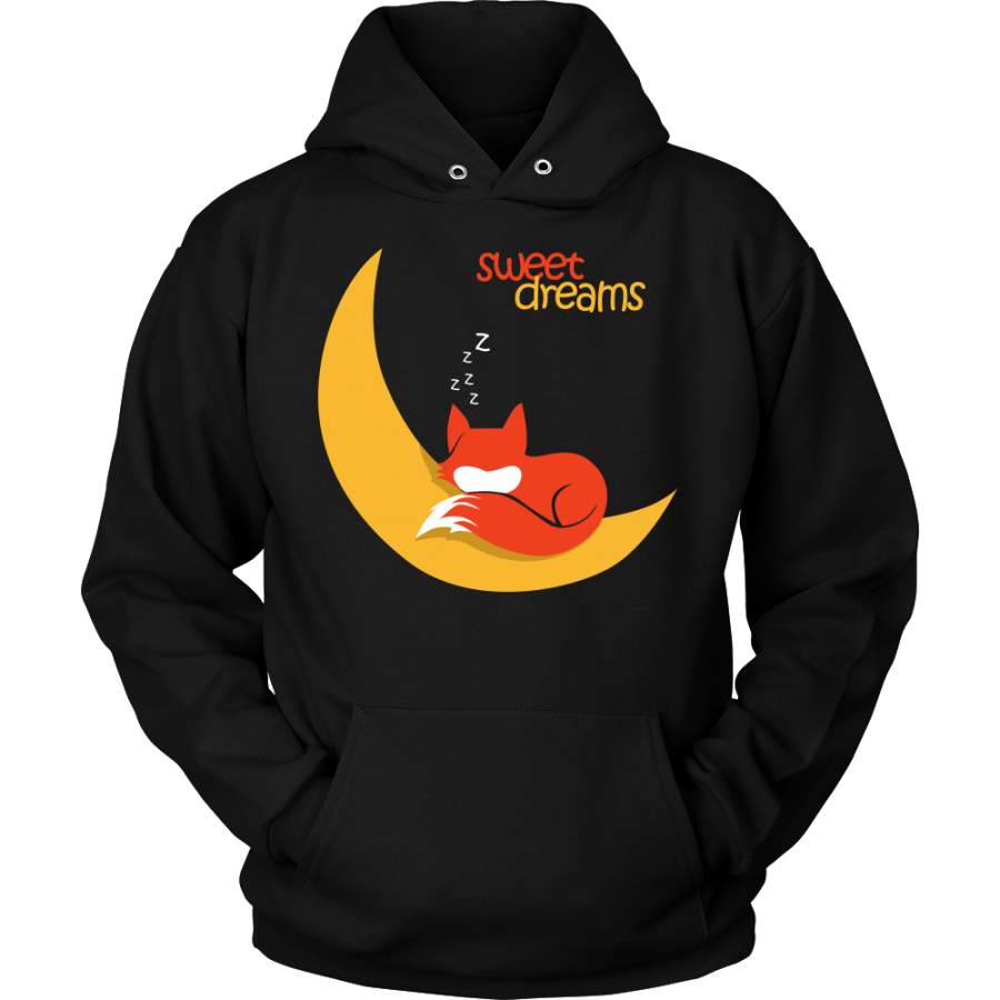 Sleepy Fox Good Night Sweet Dreams Foxy Animal Hoodie