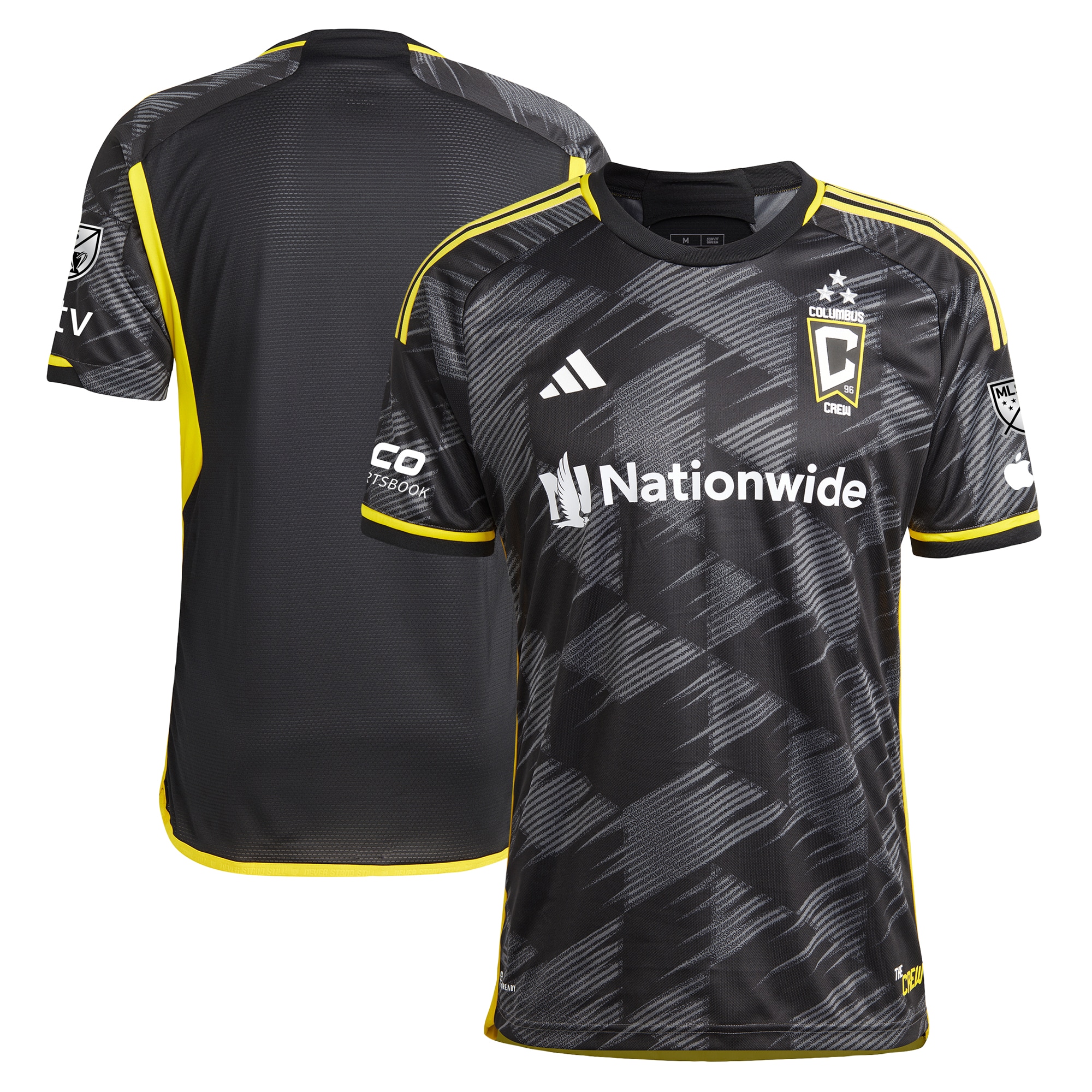 Columbus Crew 2024 VeloCITY Kit Authentic Patch Jersey – Black