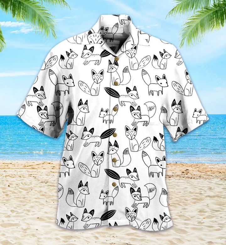 White Fox Hawaii Shirt Lover Hawaii For Men Women Ha64354