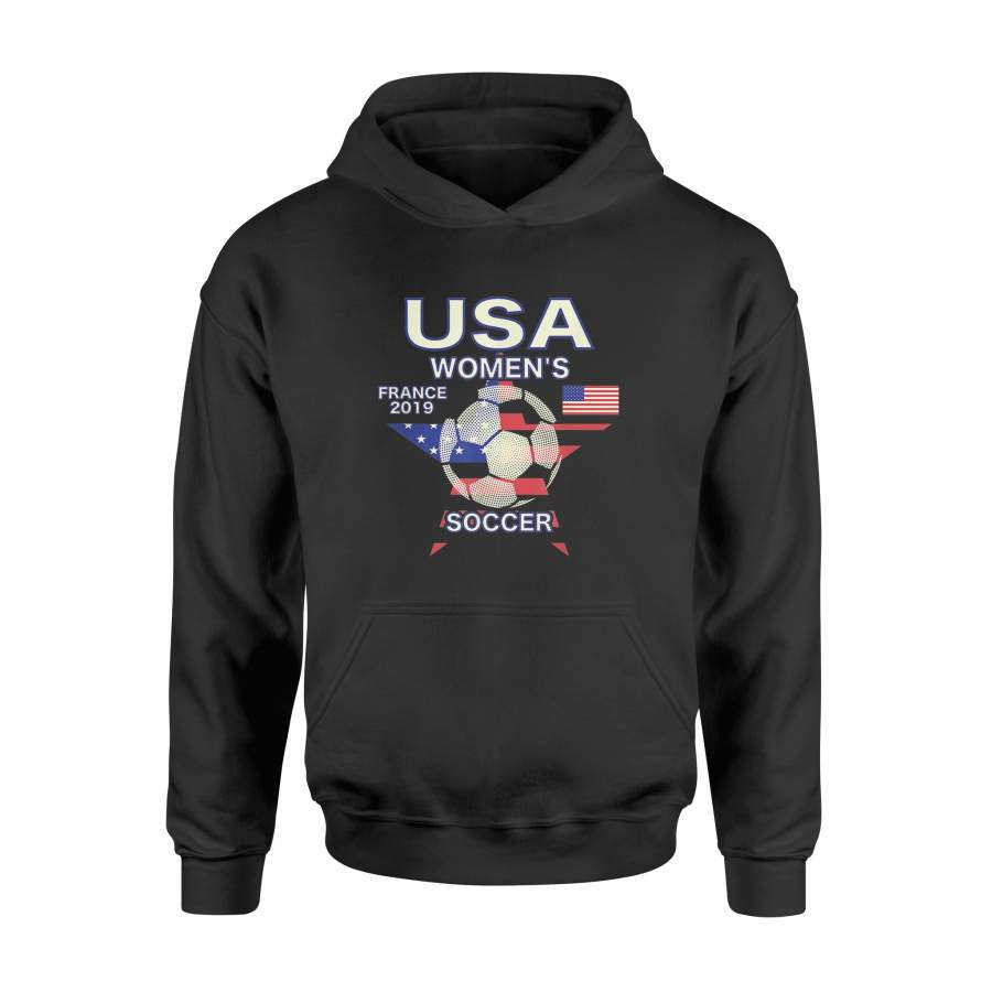 Women Soccer Shirt USA Flag T-Shirt – Standard Hoodie