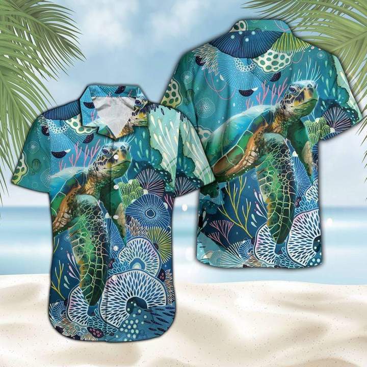 Little Turtle In The Big Ocean Hawaii Shirt For Men Women Adult Ha16383