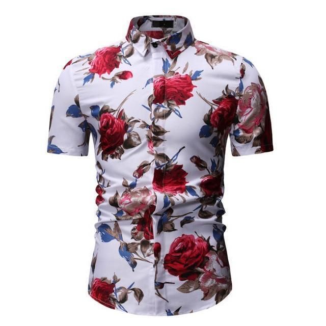 Casual Hawaii White Floral Ha74561