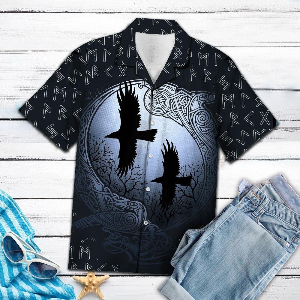 Viking Ravens Hawaii Shirt For Hawaii Aloha Ha26513