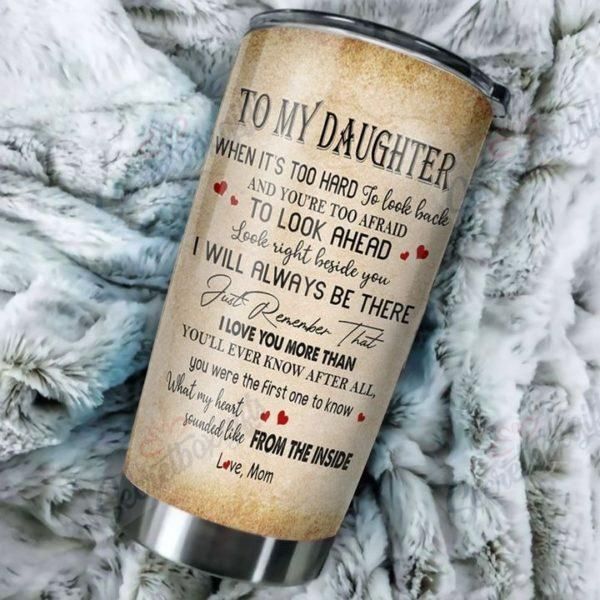 To My Daughter Lion Stainless Steel Tumbler Travel Customize Name, Text, Number, Image Cup Tc1566