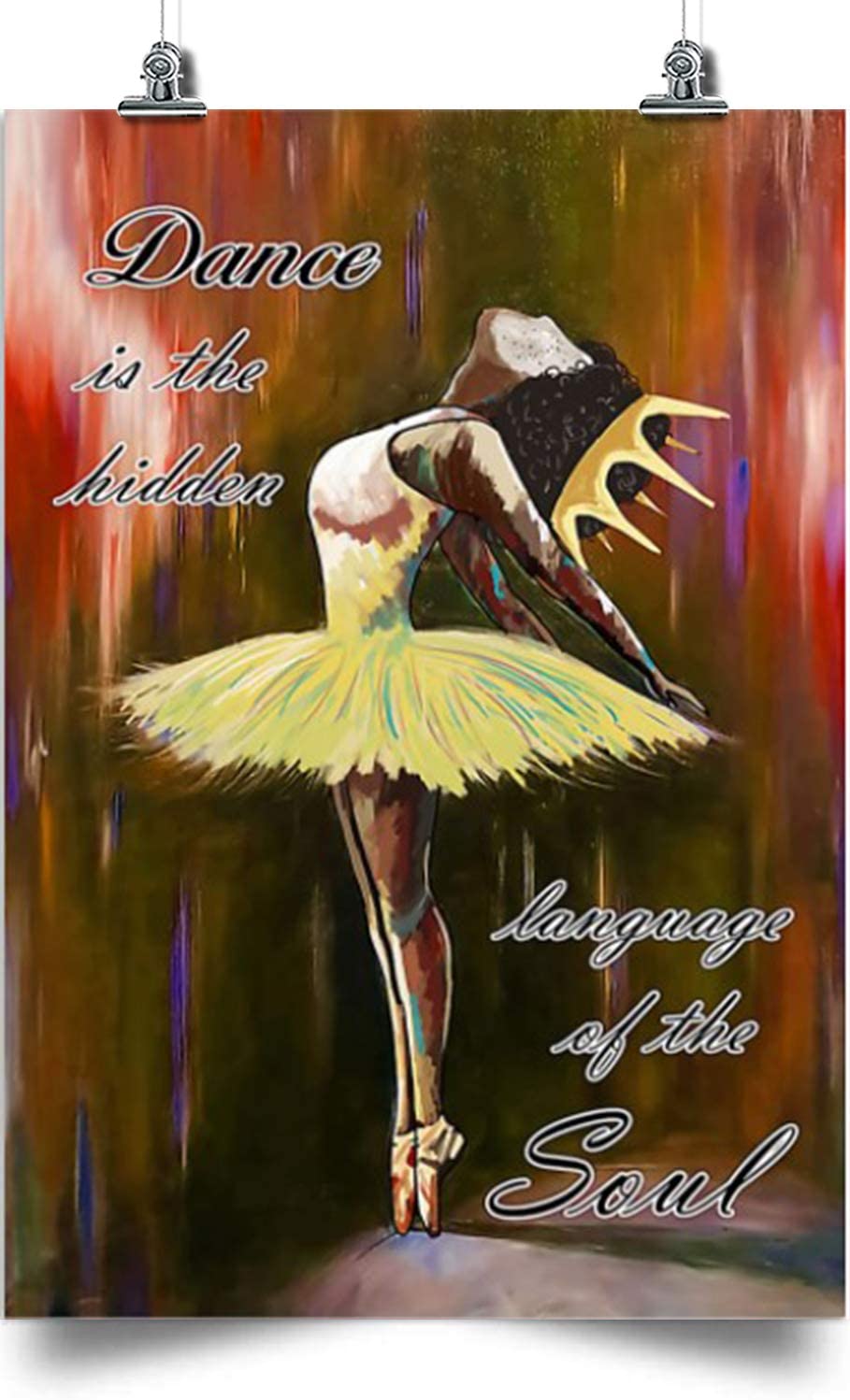 Ballet Vertical Poster-Dance Is The Hidden Language Of The Soul-Home Decoration Poster, Wall Poster, Home And Room Decoration, Gifts For Friends And Relatives, Souvenirs.