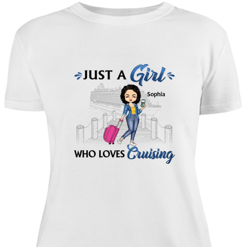 Just A Girl Boy Who Loves Cruising Personalized Women Shirt – Trending Personalized