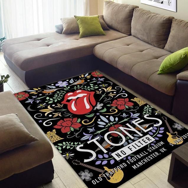 The Rolling Stones Area Rug Living Room Rug Floor Home Decor