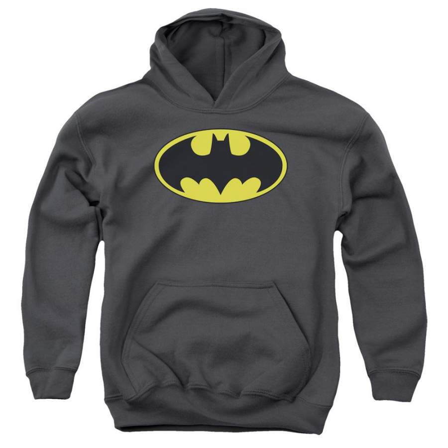 Batman – Classic Bat Logo Youth Pull Over Hoodie