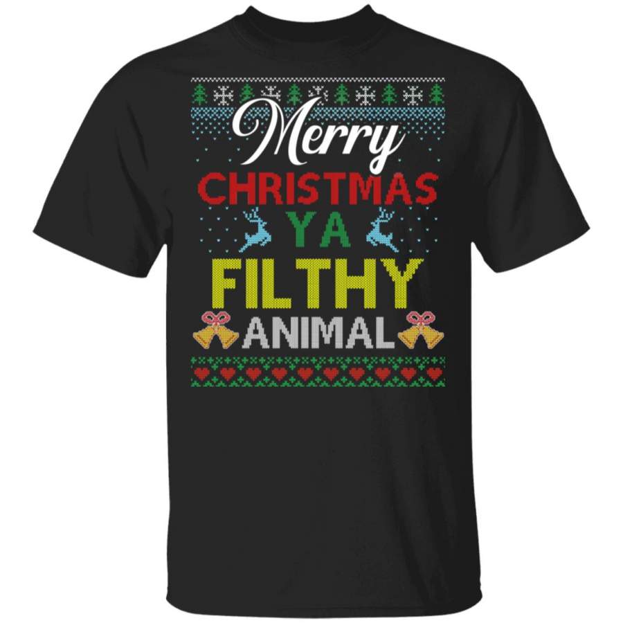 Merry Christmas Ya Filthy Animal Christmas Sweater, Shirt