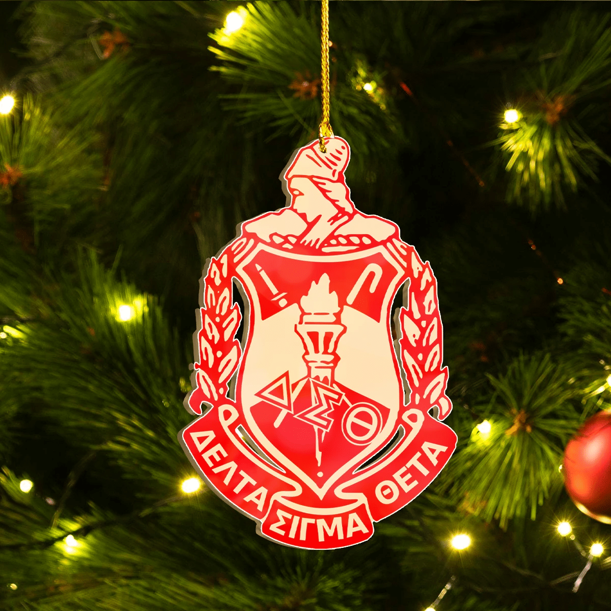 Getteestore Ornament – Delta Sigma Theta Custom Shape Ornament A31