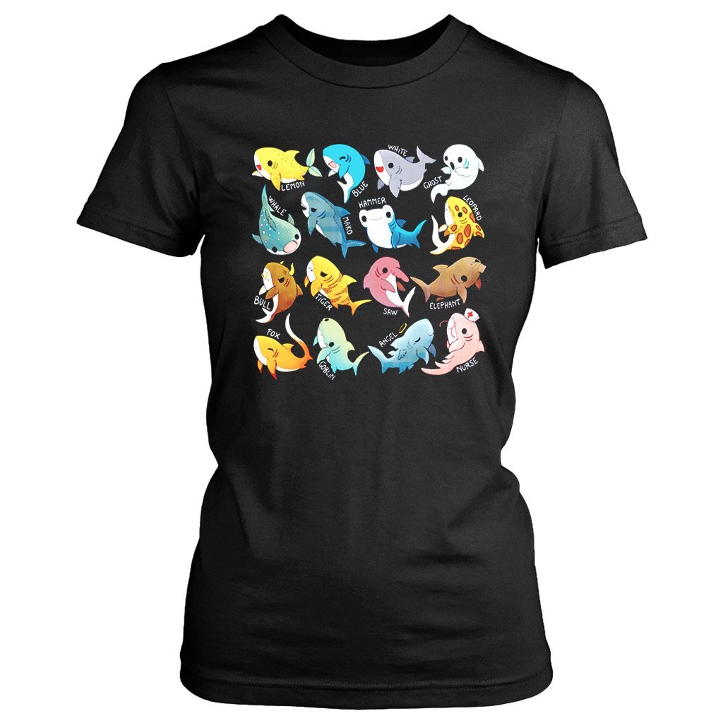 Types Of Sharks Women’S T-Shirt