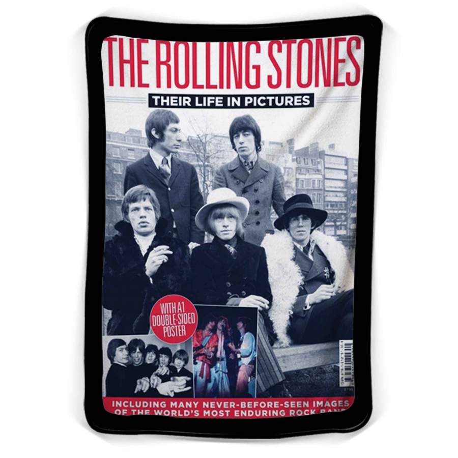 The Rolling Stones Their Life in Picture Fleece Blanket