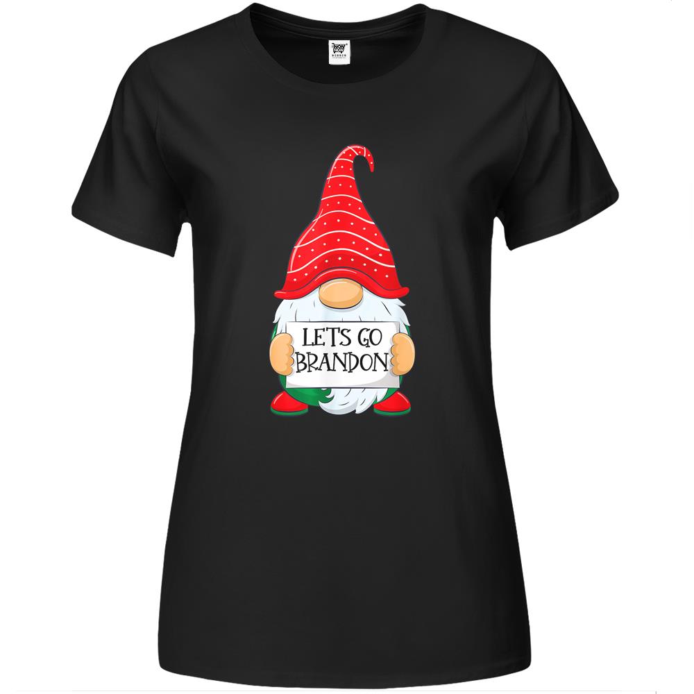 Lets Go Brandon Tee Funny Christmas Gnome Let’S Go Brandon Premium Womens T Shirts