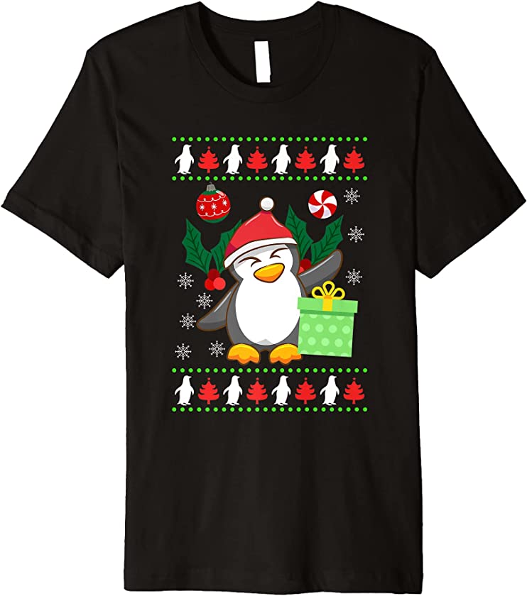 Christmas Penguin Ugly Christmas Premium T-Shirt