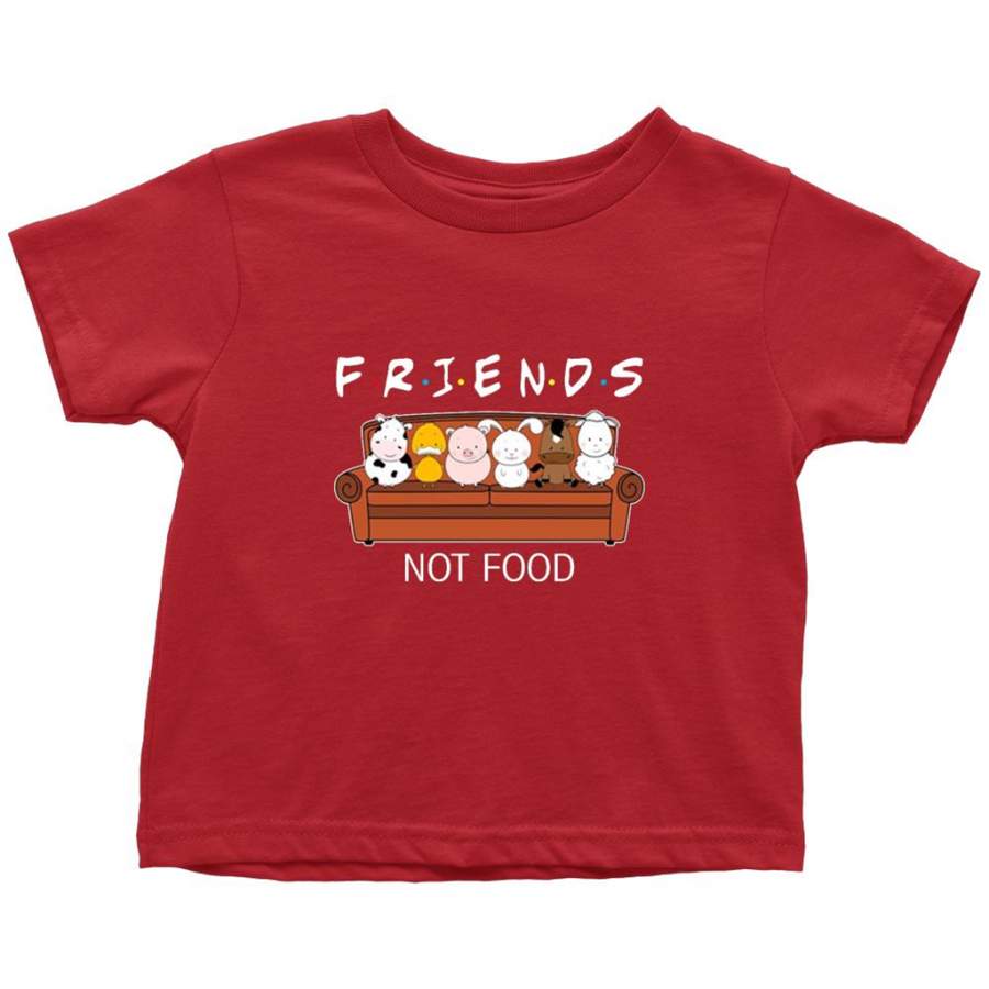 Animal Are Friends Not Food – Toddler T-Shirt