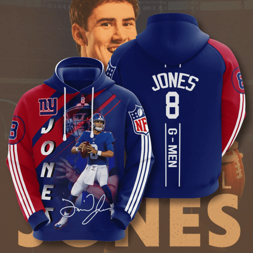 New York Giants Daniel Jones 84 Unisex 3D Hoodie Gift For Fans