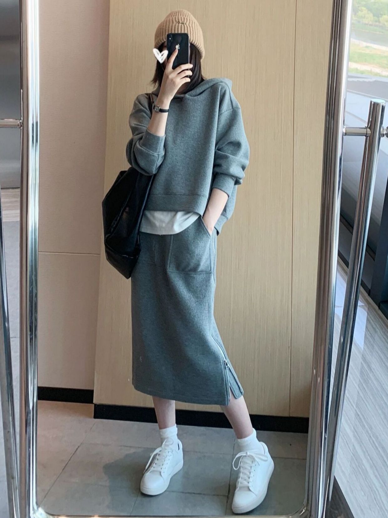 Autumn New Two Piece Sets Women Tracksuit 2022 Spring Skirt Suits Female Sweatshirt Solid Sports Hoodie Sportswear alx