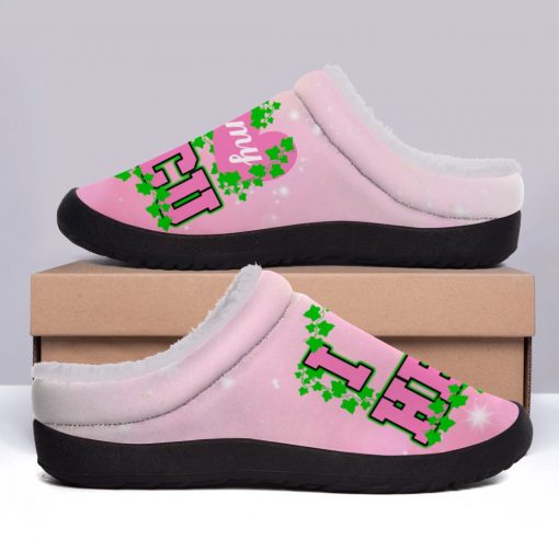 I Love Hbcu – Alpha Kappa Alpha Sorority 1908 3D Fleece Slipper