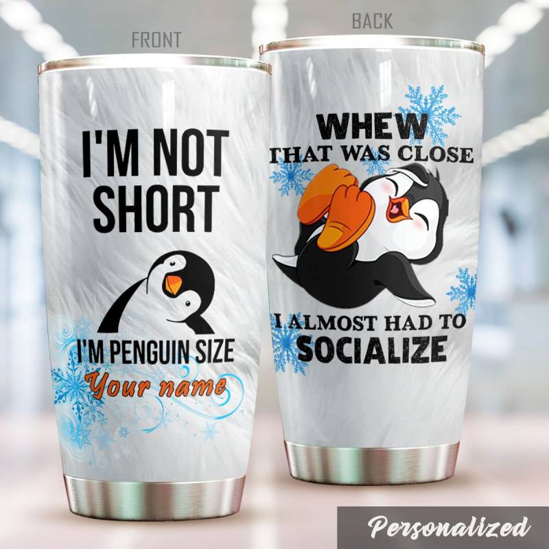 Super Cute Penguin Personalized Tumbler LV96