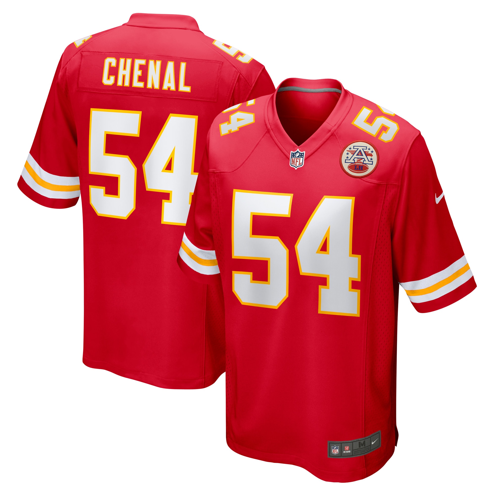 Men’s Kansas City Chiefs Leo Chenal Red Game Player Jersey