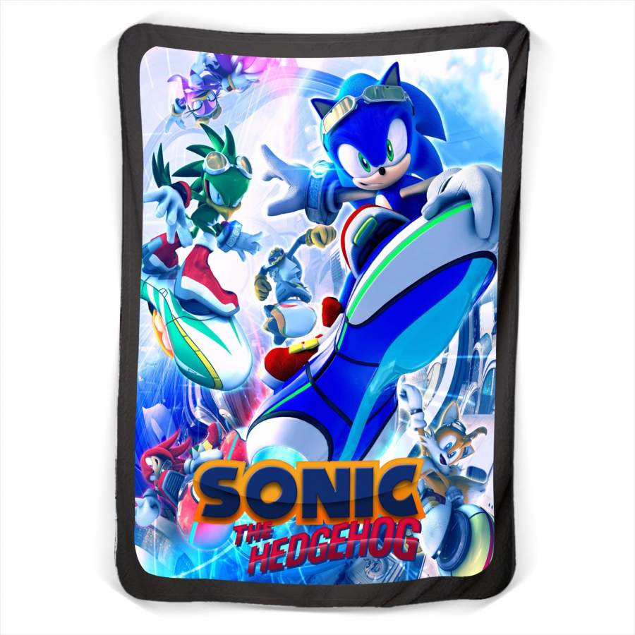 Sonic The Hedgehog Cover Fleece Blanket