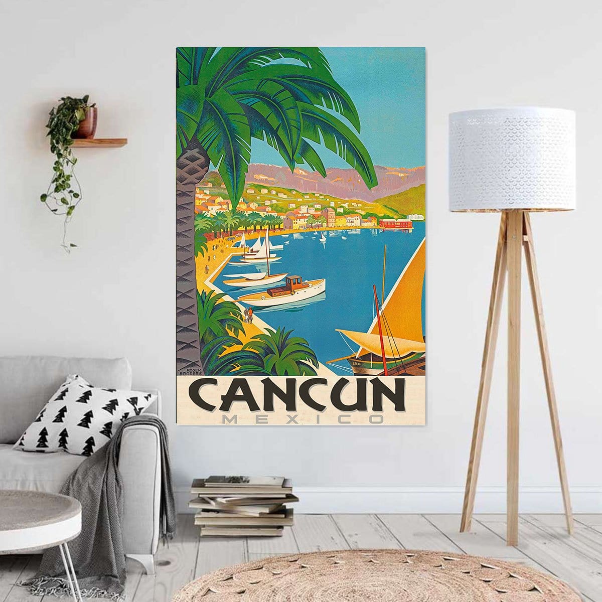 Canvas Art Prints Cancun Mexico Beautyfull Beach Home Decor Canvas