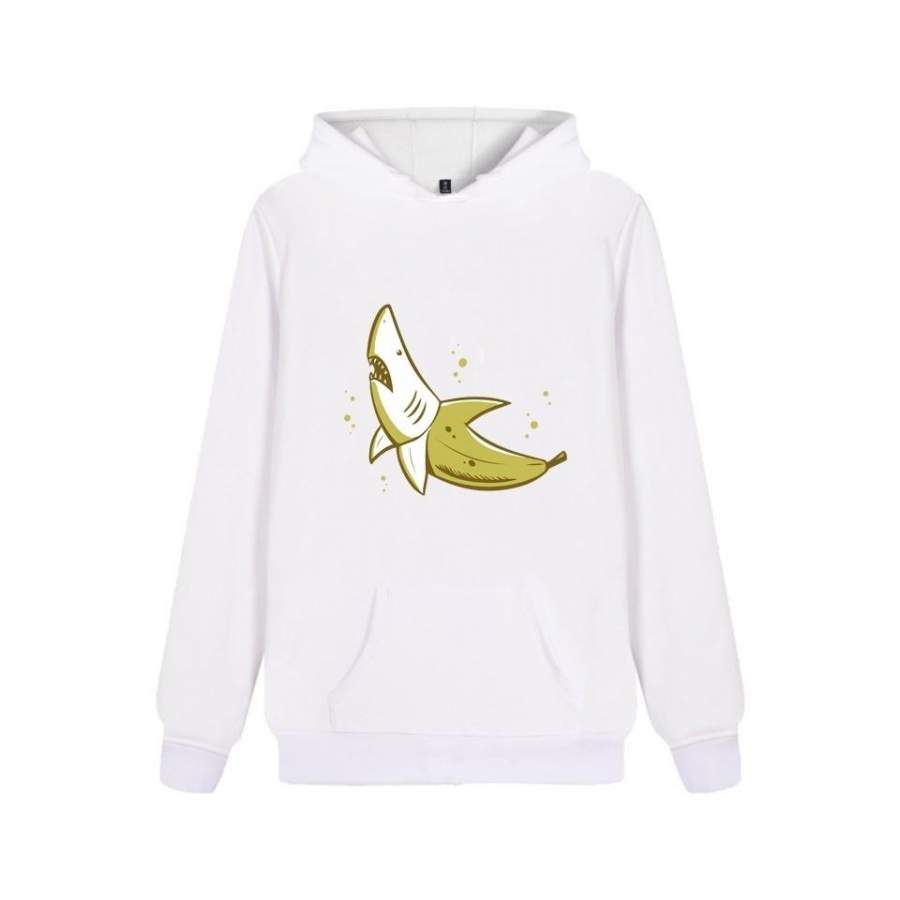 Shark Banana Fusion Funny Hoodies Hooded Sweatshirts Pullvers Tops