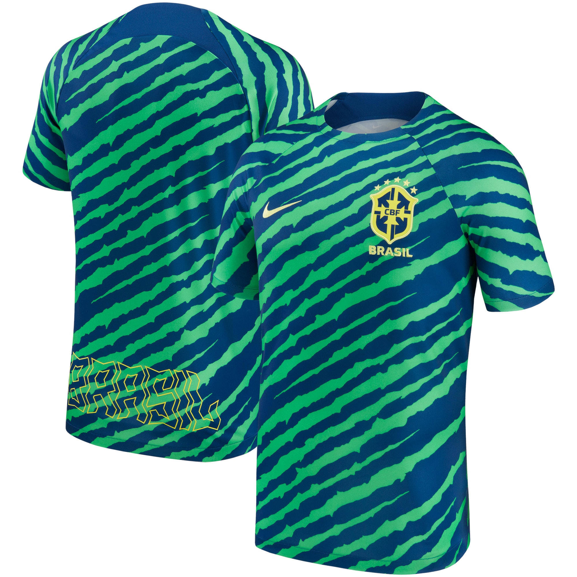 Brazil National Team 2022/23 Pre-Match Top – Blue/Green