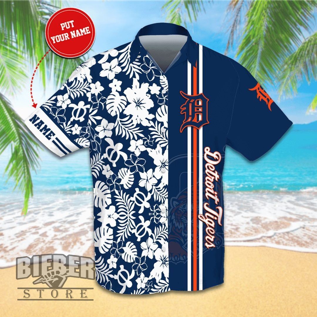 Personalized Detroit Tigers Hawaiian shirts