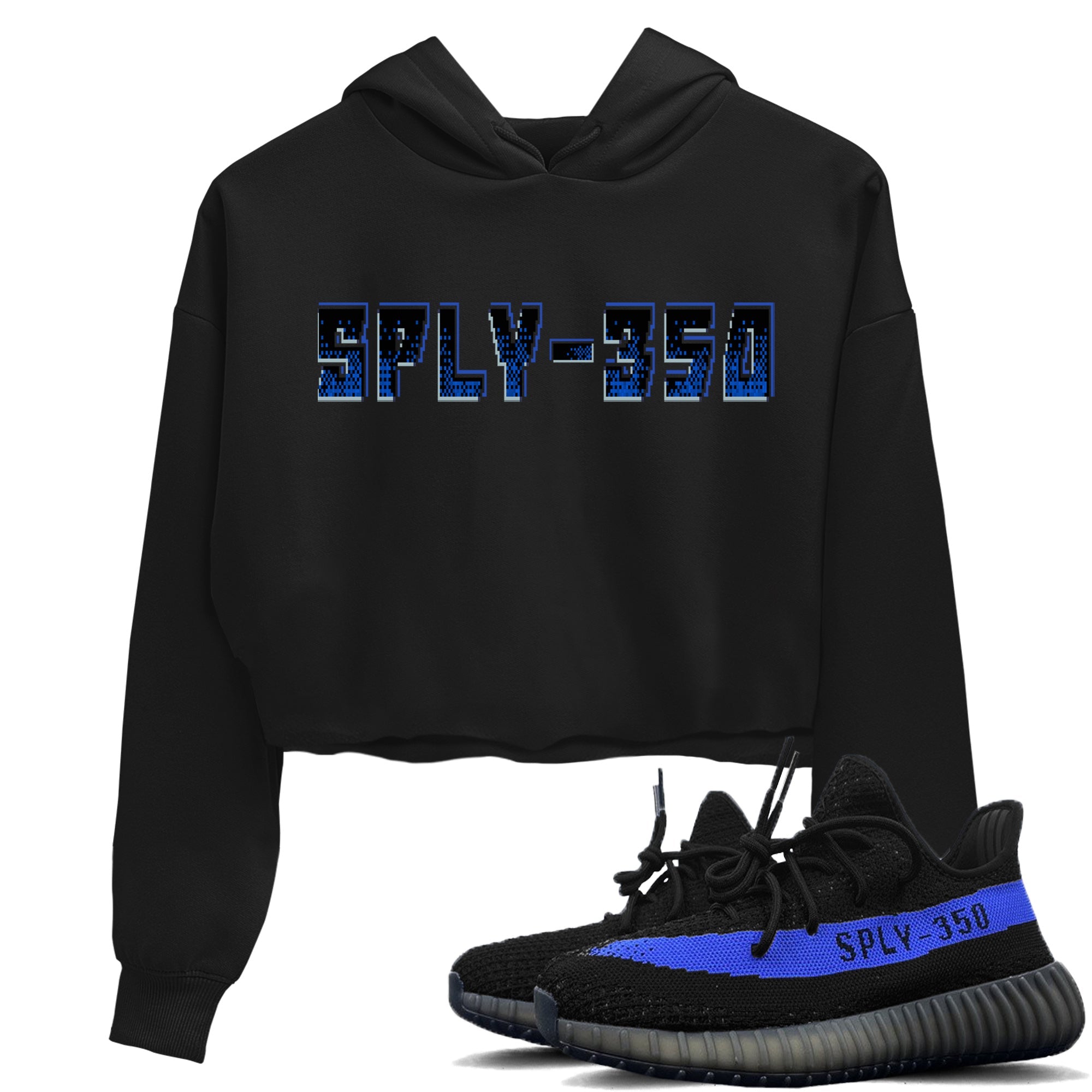 Sply350 Crop Hoodie – Yeezy 350 Dazzling Blue