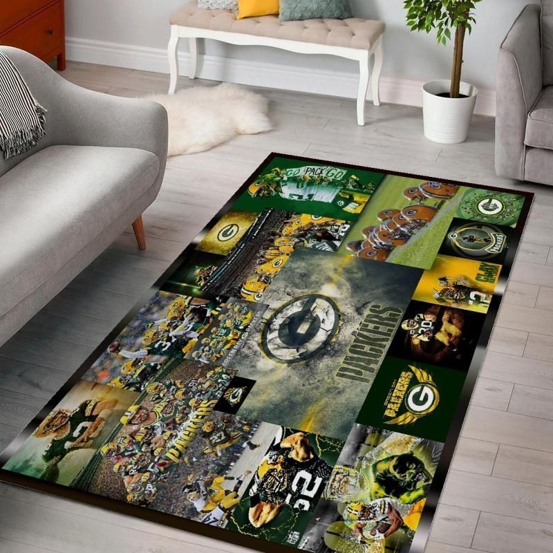 Green Bay Packers Rug Living Room Rug Home Us Decor